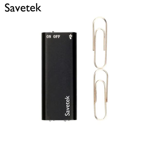 Enregistreur Savetek Small Mini Mini USB Pen Voice activé 8 Go 16 Go Digital Audio Voice Recorder MP3 PLATER 192KBP
