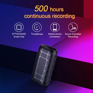 Recorder Sttwunake Voice Recorder Mini 500 uur lang geactiveerd opnamedictafoon Micro Audio Sound Digital Small Professional Secret