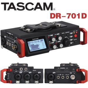 Enregistreur Tascam DR701D enregistreur/mélangeur PCM linéaire pour appareil photo reflex numérique SMPTE Timecode système Audio Portable Production vidéo