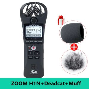 Enregistreur mis à jour Zoom H1n Pen Handy Recorder Digital Audio Recorder Stéréo Microphone pour interview vidéo DSLR Camera Enregistrement