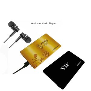 Enregistreur VIP Card Forme Digital Vocal Recorder Volume Activé Audio Rec + 40 heures Temps d'enregistrement et Mémoire de lecteur MP3 par micro SD