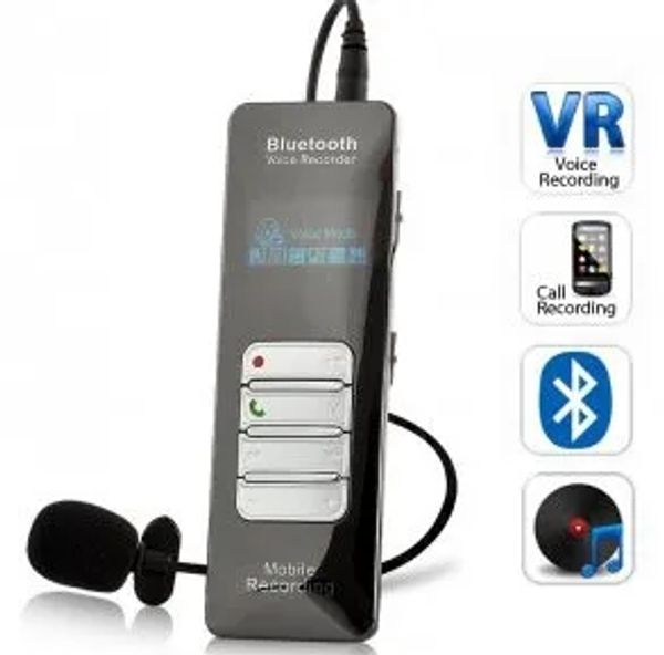 Recorder Bluetooth Bluetooth Digital Voice Recordadora Soporte de llamadas telefónicas Grabación de llamadas y proteger contraseña Función