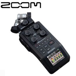 Enregistreur Zoom H6 BLK Recordier numérique portable SixTrack Enregistrement simultané avec des connecteurs XLR / TRS pour une interview et une diffusion en direct