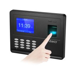Het opnemen van biometrische vingerafdruk wachtwoord tijd bezoekende machine werknemer checkin time clock recorder lezer met 2,8 inch tft -scherm