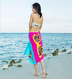 Serviette de plage rectangulaire avec grande serviette en microfibre à plage et serviette de plage de dessin animé 70145cm5861129