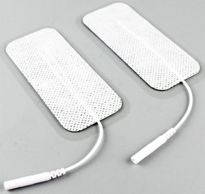 Rechthoek EStim Elektrode Pad Unit Tientallen Acupunctuur Digitale Therapie Machine Massager Erotische Vervanging Pads1637011