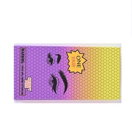 Rectangle faux cils cas nid d'abeille papier vison faux cils boîte cosmétiques vide cils paquet