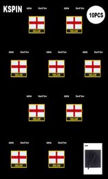 Rechthoek nationale vlag patch haak lus Engeland badges armband 3D stick op jas rugzak stickers3966366