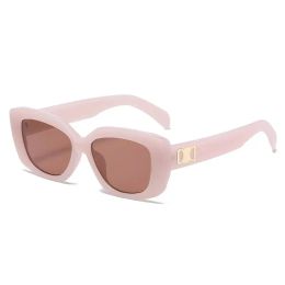 Rectangle lunettes de soleil ornementales pour femmes lunettes de soleil roses dames style européen lunettes de plein air parasol anti UV Goggle mode lunettes de soleil de luxe