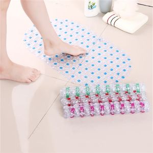 Rechthoek PVC Anti-Skid Bath Mats zachte doucheruimte Massagemat Zuiging Cup Non-slip Tub tapijt groot formaat Tapijt 220504