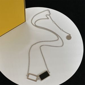 Colliers à pendentif rectangulaire en argent, chaîne à maillons réglables, bijoux de fête Hip Hop pour femmes