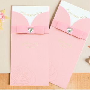 Invitaciones de boda de estilo rectangular, tarjeta de invitación personalizada a la moda con mapa, diseño gratuito en todos los idiomas, decoración de lazo