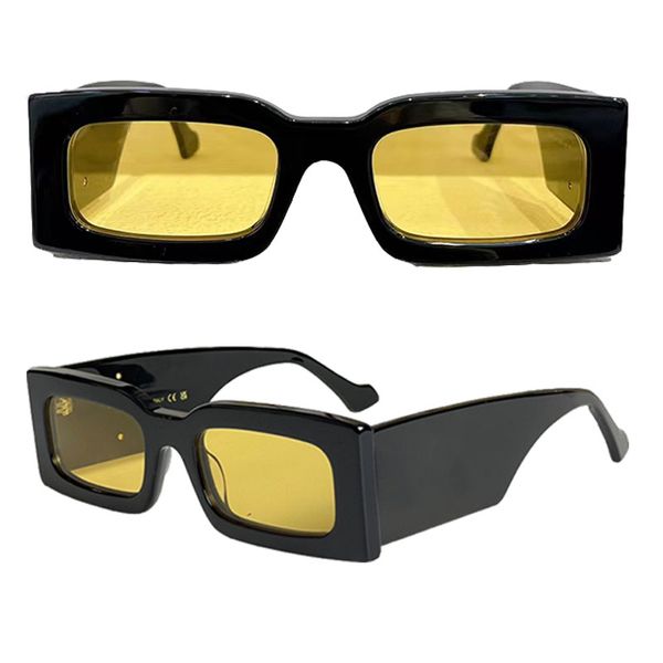 Gafas de sol rectangulares para mujer Tendencia Diseñador de marca Retro super logo grande Gafas G1425 Mujer Dama Carta de metal dorado Gafas de lujo Vintage Driver Glasse 1425S