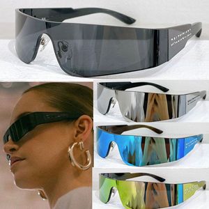 lunettes de soleil rectangulaires en nylon noir branches injectées en nylon noir avec lentilles noiresr 0041Créateur de luxe lunettes homme style défilé classique lunettes de plage