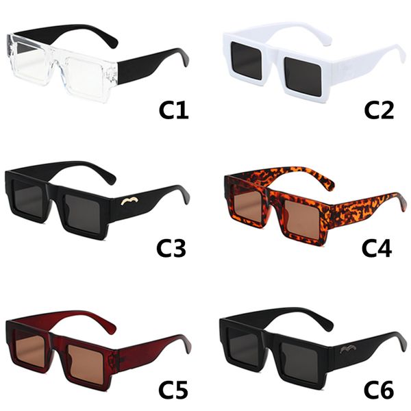 Gafas de sol rectangulares para hombres y mujeres, gafas de sol con montura cuadrada Retro, tendencia Vintage, ropa de calle, gafas Uv400