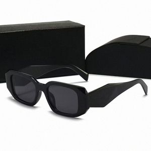 Rechthoek Symbole zonnebrillen PR 17WSF 10ZS Designer voor vrouwen Sun Glazen Mannen Dames Roze Zwart Marmer Geel klassieke bril XX