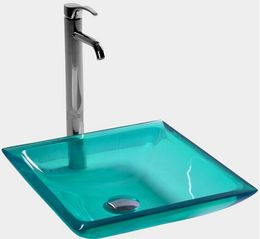 Lavabo rectangulaire en résine acrylique, salle de bains, plan de travail, surface solide, pierre, vanité, lavabo coloré, 3858