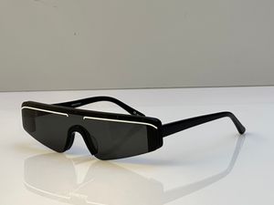 Lunettes de soleil rectangulaires noires grises 0003, lunettes de soleil de styliste, lunettes UV400 unisexes