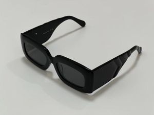 Lunettes de soleil rectangulaires noir gris lentille 0811 femmes lunettes de soleil de créateur nuances UV400 lunettes unisexe