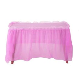Rechthoekige tafelrok Zoete decoratie Verjaardagsdoek Bruiloft Woonaccessoires Feest Groen Roze Paars Tafelkleed 240131