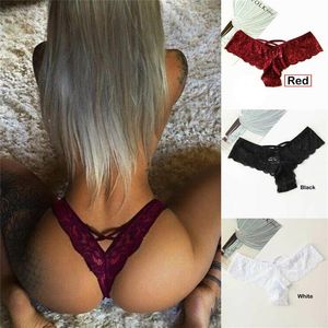 Rood 1 Pack Vrouwen G-String Thongs Lot Sexy Kant Lingerie Slips hoge taille Ondergoed Slipje Plus Size Vrouwelijke Underwears259y