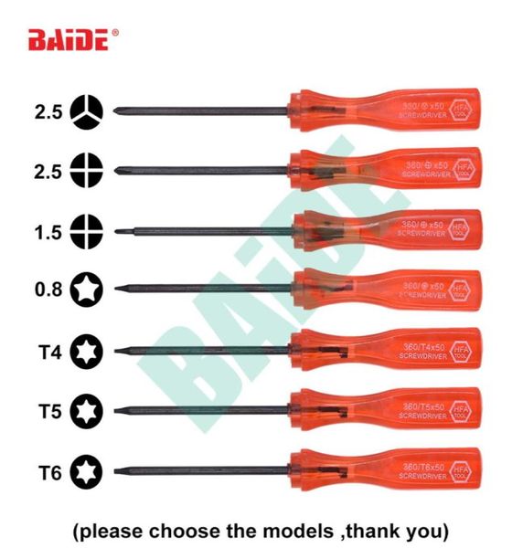 Rouge 360 Tournevis Tri Wing 25 y 15 Phillips 08 Pentalobe T4 T5 T6 Clé du pilote à vis 360 PCSLOT9175201