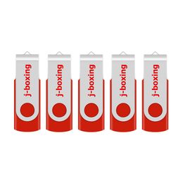 Rouge 5 PCS/LOT 1G 2G 4G 8G 16G 32G 64G Clés USB rotatives Flash Pen Drive Stockage de clé USB Haute Vitesse pour Ordinateur Portable Macbook