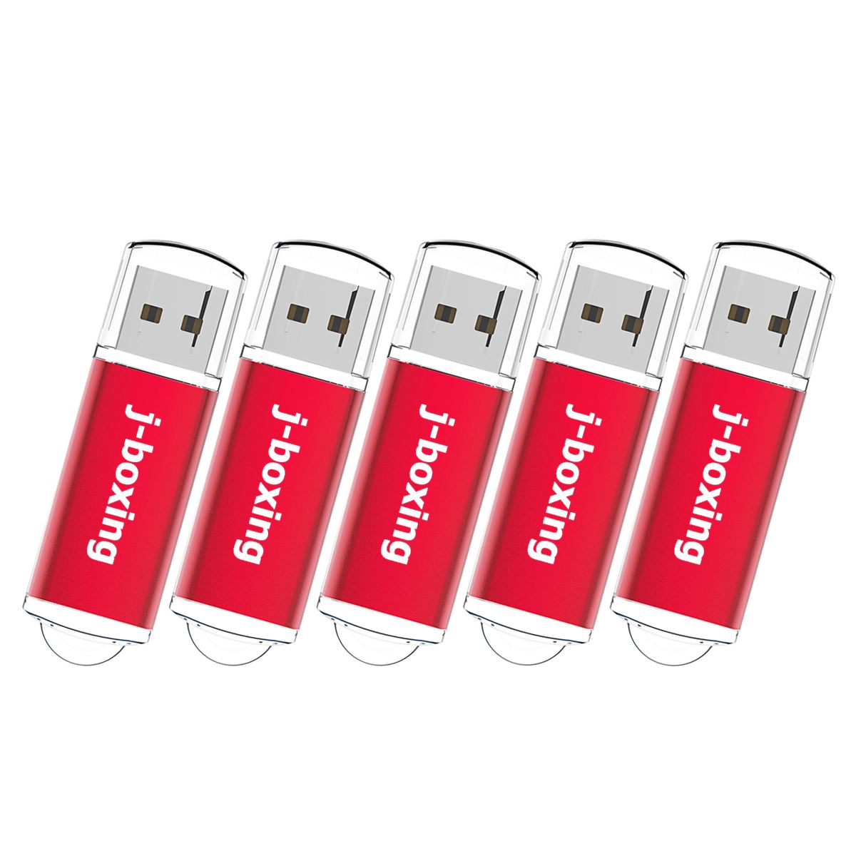 Röd 5st/Lot Rectangle USB 2.0 Flash Drive Flash Pen Drive High Speed ​​Memory Stick Storage 1G 2G 4G 8G 16G 32G 64G för PC Laptop Thumb Pen