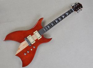Red 6 strings mahonie elektrische gitaar met palewood fretboard 24 frets kunnen worden aangepast