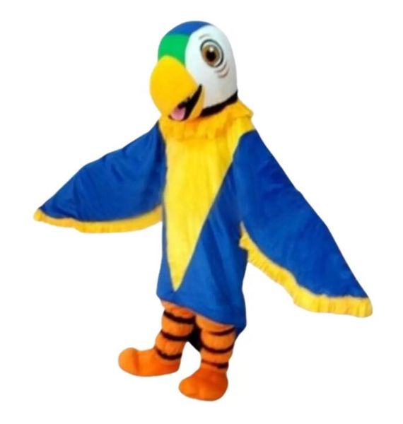 Mascotte d'oiseaux d'aigle rouge et bleu Vêtements Anime Accessoires de plein air pour le corps Costumes Unisexe Adultes