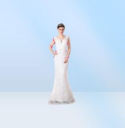 Rode en witte vlekborduurwerk trouwjurken Vintage lieverd Laceup korset kant kralen bruid trouwjurk vestidos Plus maat6097628