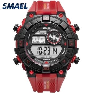 Red Army Horloges Big Dial Smael Men Bekijk Digitale Relogio Masculino Sport Horloge Waterdicht 1439 Digital Watch Top Merk Luxe X0524