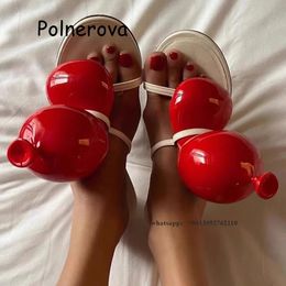 Rode ballonleer sandalen damesschoenen Peep teen hoge hakken elegante schoenen causale gesp lady outfit luxe chic sandalen 240411