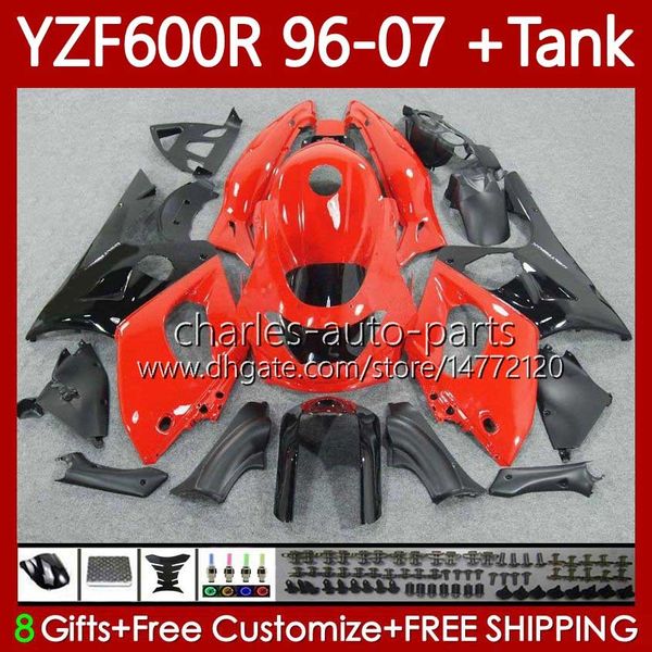 Cuerpo rojo negro + tanque para YAMAHA Thundercat YZF600R YZF 600R 600 R 96-07 Carrocería 86No.89 YZF-600R 1996 1997 1998 1999 2000 2001 YZF600-R 96 02 03 04 05 06 07 Carenados