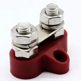 Rood/zwarte dubbele terminal M8/M6 schroef vaste draad connector truck camperhome jacht busbarfor camperhome busbar