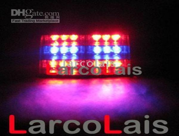 Rojo Azul 18 LED lámpara estroboscópica Flash advertencia policía EMS LED coche camión luz intermitente bomberos luces antiniebla 18LED5952826