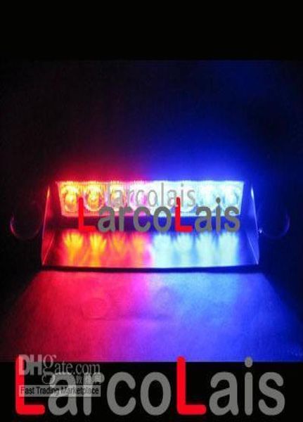 Rojo Azul 8 LED estroboscópico Flash advertencia policía EMS coche camión luz LED intermitente bomberos luces antiniebla 8LED5953846