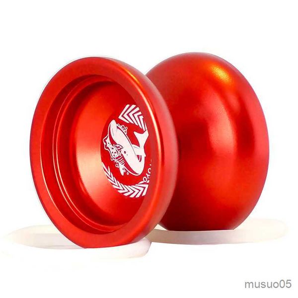 Rouge bleu doré Yoyo insensible jouet professionnel en alliage d'aluminium Yo-yo longue filature sablée fantaisie yoyo balle R230619