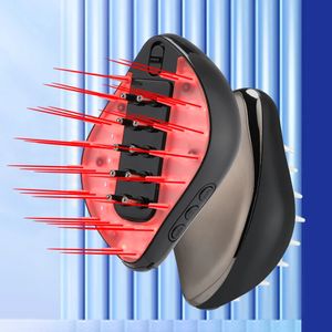 Red Blue Light Therapy hoofdhuidkop Massager voor haargroei kam trillen hoofd spa massage borstel hoofdhuid applicator 240417