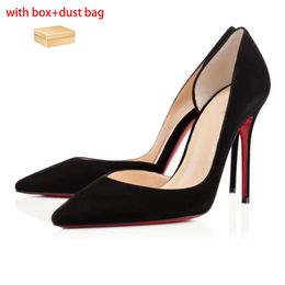 Red Bottoms High Woman Robe Talon Designer Chaussures 6cm 8cm 10cm 12cm chaussures round orters Pompes 184