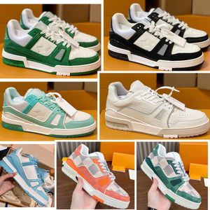 rode broeken Plate-forme herenschoenen damesschoenen out of office sneaker luxe sneakers casual schoenen denim canvas wit groen Letter overlays Fashion sneakers trainers