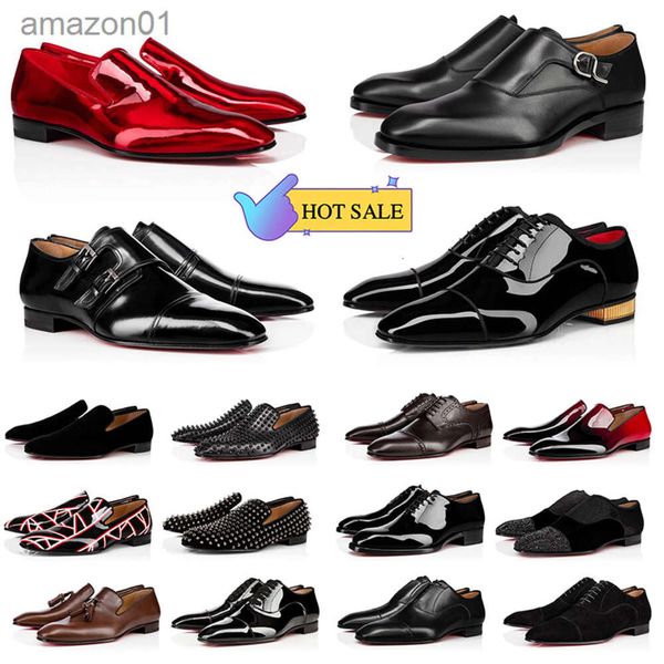 Chaussures à fond rouges Nouvelles 2024 robe de mode Luxury Designer Shoes Locs pour hommes chaussures plaque formelle High Femmes décontractées chaussures noires paillettes plate t ehu