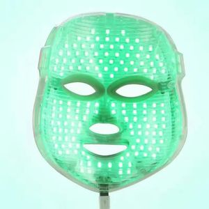 Machine de thérapie du visage à 7 couleurs LED - Traitement de beauté à domicile sans masque pour le cou : Anti-acné, soin de la peau photonique