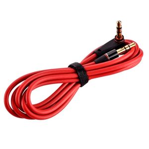câble auxiliaire de voiture rouge 1.2M 4FT angle de 90 degrés prise 3.5mm câble auxiliaire mâle à mâle câble de ligne audio stéréo pour mp3 mp4 haut-parleur casque pc