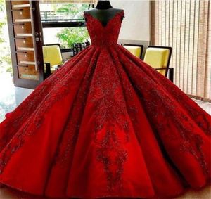 Red Carpet Prom -jurken pure halslijn Jewel 3D Appliques baljurk bruidsjurk satijnen veter avondjurk elegante vrouwen Ve8868842