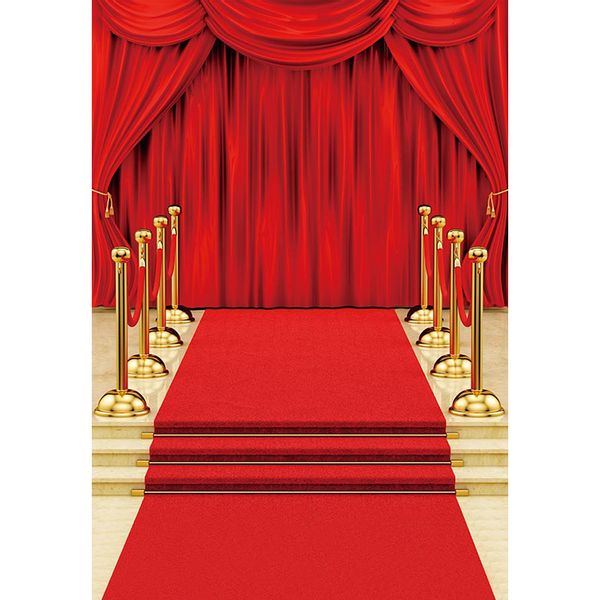 Digital impreso alfombra roja cortina fotografía de boda telón de fondo fiesta de celebridades temática escenario fotomatón fondo Fond Photographie