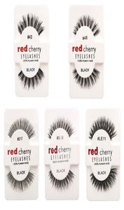 Red Cherry False Coels Cils naturels Lash Eye Lash Extension Professionnelle Professionnel Faux Cils ailés Faux cils Wispies Hand Made6875995