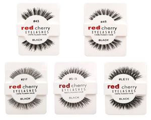 Red Cherry False Coels Cils naturels Lashes Lash Extension Professionnel Professionnel Faux Cils ailés Faux cils Wispies Made 6953689