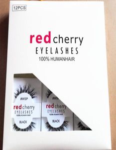 Red Cherry False wimpers WSP 523 43 747M 217 Make -up professional Faux Nature Long Messy Cross Eyelash Winged Lashes Wispies7993110