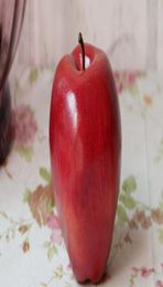 Couleur rouge fausses pommes 8cm 9cm 10pcslots artificiels délicieux pomme fruits faits à la main pour décoration domestique Pographe PR4021396